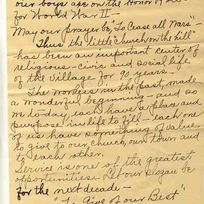 Diaz0457-CongregationalChurch90th_4_.jpg: Notes for speech by May Heath, page 5
