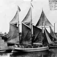          Schooner-JOS_pic.jpg 1.5MB; LO93 L. Metzner - Schooner - image not used in final article. The Lizzie Metzner, built in Manitowoc 1884 81x22 - 6.8 77 tons. Lumber trade. Sunk 1917. Bay of Quint - Canada. Wisconsin Central
   