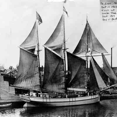 Schooner-JOS_pic.jpg 1.5MB: LO93 L. Metzner - Schooner - image not used in final article. The Lizzie Metzner, built in Manitowoc 1884 81x22 - 6.8 77 tons. Lumber trade. Sunk 1917. Bay of Quint - Canada. Wisconsin Central