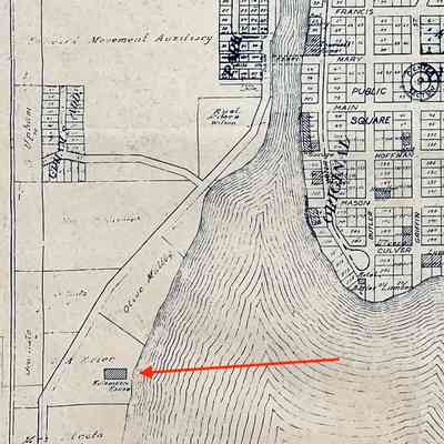 Location of Kalamazoo House on 1913 plat map