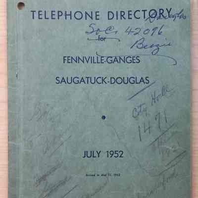 Telephone Directory 1952