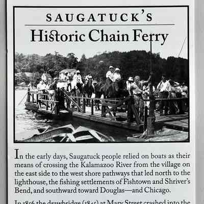 Saugatuck's Historic Chain Ferry card