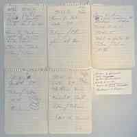          B. Pages from police officer's notebooks; Dated 1963
   