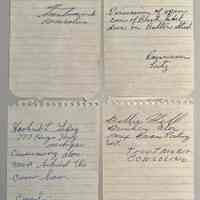          B. Pages from police officer's notebooks
   