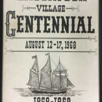 Saugatuck Centennial posters, framed