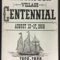          Poster celebrating the centennial anniversary of Saugatuck
   