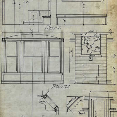 Architectural drawing untitled (unknown '45')