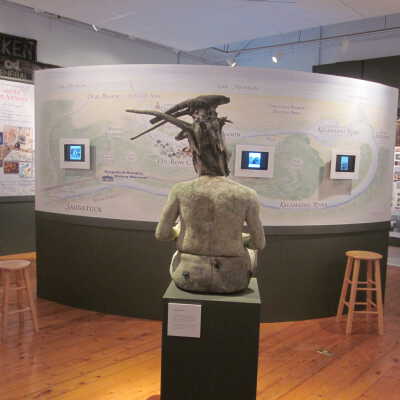 curved map wall