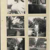          ES30007.JPG 765KB; Upper right - at Log Cabin bar
Middle right - Toad Davis with broken leg in cast
Lower left - Bud Sewers
   