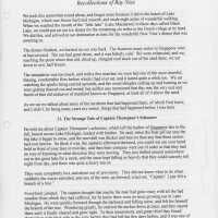          Ray Nies, the son of Jan (or John) Nies who had returned from the Civil War to begin a hardware store in Saugatuck, later wrote his memories of Saugatuck and Singapore in the late 1800s; part 3 of 4
   