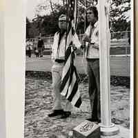 Lions Club flag raising