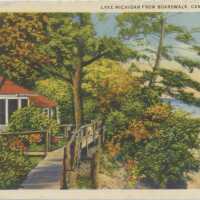 Lake Michigan from Boardwalk, Camp Gray Postcard