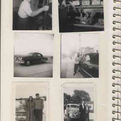 ES1-0005.JPG 746KB: Upper right -  "ES1-0005-1 Demmy Demerest and Bud Sewers unloading carp. Seined out of the river. The Fruit exchange building back behind."