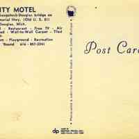          CWPC-0195AmityHotel.JPG 208KB; Amity Motel postcard from Carl Walter collection, back
   