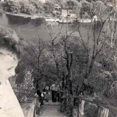 Stairs up Mt. Baldhead