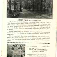          BB-DouglasBrochure-07.JPG 1.1MB; Hale Hikers cow path to Baldhead Park, Lake Shore Road through Lovers' Lane past palatial summer homes, McVea homestead by Elizabeth J. McVea
   