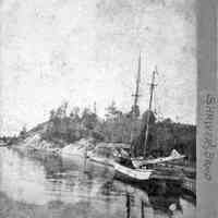          A Great Lakes schooner, possibly like the Woodford; BB-MastedSchooner-KalamazooRiver 2.JPG - Digital file from Jack Sheridan Drive 2021.72.02
   