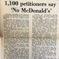          1,100 petitioners say no to McDonalds picture number 2
   