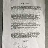          Letter from Alan J. Weener about the sign is in the 
