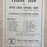 Dock Fashion Show Program 1947