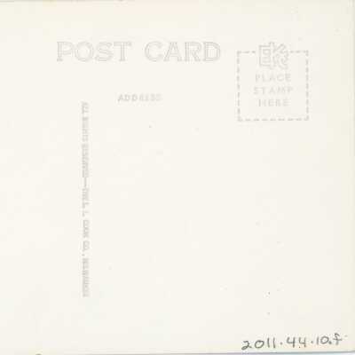 St. Peter's Catholic Church Postcard Reverse