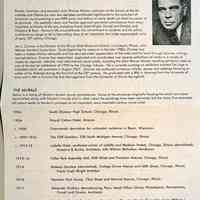          List of Norton's known mural commissions 1904-1933; Painter, illustrator and educator John Warner Norton-instructor at the School of the Art Institute and Oxbow for over two decades-contributed significantly to the evolution of American mural painting in pre-WPA ears and before an early death cut short his career at its pinnacle. His aesthetic vision and flexible approach garnered commissions from many important architects of the era, including Frank Lloyd Wright, Purcell and Elmslie, and Holabird & Root. Norton's life circumstances, his commitment to students and his artistic contributions merge to tell a fascinating story of an important, but under-appreciated, artist of early 20th century Chicago.
   