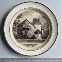 Plate, First Congregational Church commemorative