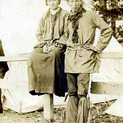 Kontio_Indians_ca_1910.jpg 1.1MB: "Pottawattamie Indian Prince & Sweetheart 1909 by J.A. Little No. E.G.-3 or E.C.-3."  Scan from Kontio collection