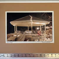 Winter gazebo and Interurban building