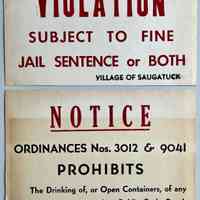 Violation, Notice signs