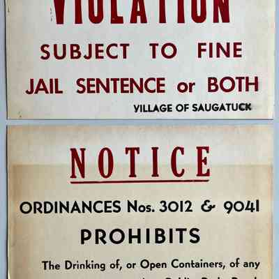 Violation, Notice signs
