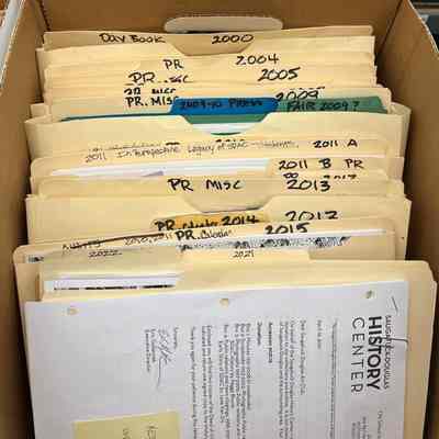 Box 6 contains club scrapbooks, public relations (PR) and miscellaneous documents from approximately 2000 to 2023.