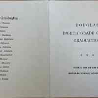 Douglas 8th grade of 1959 graduation program