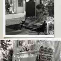          Saugatuck Village Hall, Village Office and Police Department; with clock and Singapore historic marker
   