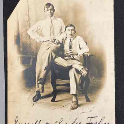Russell and Charles Frehse, Saugatuck 1911