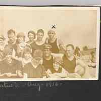          Group shot on the beach 1916
   