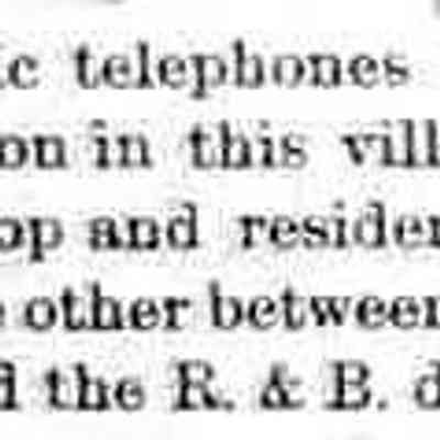 cr1894030201TwoElectricTelephonesInSaug.jpg: S.C. Reed and Charles Bird's residence and the Rogers and Bird dock