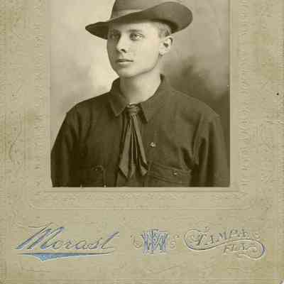 C C Wallin.jpg 1.6MB: C.C. Wallin at Tampa, Florida in Spanish War, Rough Rider, Cuba