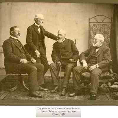 Sons of Curtis Wallin ca 1902.jpg 5.2MB: The sons of Dr. Charles Curtis Wallin - Edwin Wallin, Thomas Wallin, Alfred Wallin, Franklin Wallin, about 1902