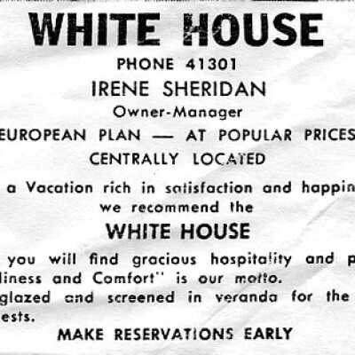 Advertisement - Ca 1950: White House ad