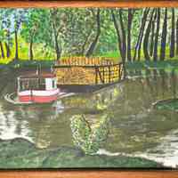 River Boat Towing Fruit Baskets