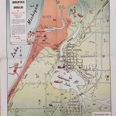Vacationland map of Saugatuck and Douglas