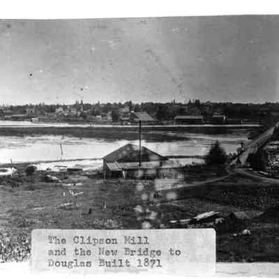 Clipson_mill_new_bridge.jpg 580KB: label suggests image may be from Greg Hoffman collection - "The Clipson Mill and the New Bridge to Douglas Built 1871"