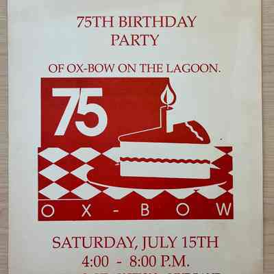Ox-Bow 75th Anniversary poster