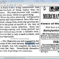          cr1870040901RoadBetweenSaug-StJoe-sj.jpg; This clipping is not the Commercial Record. Source is 