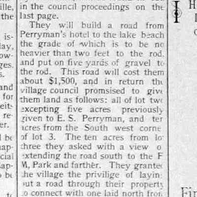 cr1899111001NewRoadtotheBeach.jpg: Deal to take land from Perryman to built road to new Forward Movement camp