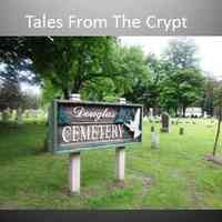          INTRO- We were sorry when we decided that the bugs and darkness required that this celebration be held inside, but the venue is still a good one. The first cemetery in Douglas was located right across the street, on the hill. This may be why the lot across Center Street from the Masonic Lodge and across Mixer Street from the library has never been built on.
We are expecting a number of ghostly visitors tonight and we will show pictures on the screen relating to them. Always their new home in the cemetery, sometimes their old home, and sometimes their living portraits.  But best of all each will tell you some stories from the crypt. No applause until end, ghosts easily frightened.
   