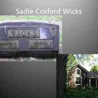          33. WICKS- I’m Sadie Coxford Wicks. My husband’s grandparents were married in Germany, came to Douglas before 1885, and built a farm home on the Chase Road. With them was a son, Fernando Carl Ludwig Wicks who married Bertha Holtz shortly after his arrival in America. From this family came presidents of both Saugatuck and Douglas.  They had four sons including, Frank, who owned the Maplewood Hotel and served as president of Saugatuck in 1950-51. He was the one who purchased Wicks Park. His brother, William Fernando married me and WE had four sons including Carl, who owned West Shore Golf Club and was president of Douglas 1965-69 and 1982-83.
[1891-1968]
   