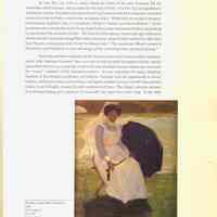          file798.jpg 1.4MB from 2021.72.02; As was the case with so many American artists of the time Fursman felt the
irresistible call of Europe, and in particular the lure of Paris. Fired by his correspondence with Ryder and the friendship developed at the Art Institute with John Johansen, Frederick traveled to Paris in 1906 to study at the Académie Julian. While there he studied with Jean-Paul Laurens, Raphael Colin, C. Castalucho, Henry O. Tanner, and Myron Barlow. 17 At the académie artists worked from the living model in the studio and practiced plein-air painting in and around the environs of Paris. The lack of both entrance exams and age restrictions resulted in the Academie being filled with Americans, most of them somewhat older than their French counterparts at the Ecole des Beaux-Arts. 18 The Académie offered courses in illustration and Frederick so took advantage of this somewhat more practical training. 19
Postcards and letters indicate that he both read and wrote French and his correspon-
dence with 