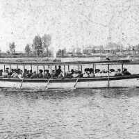          The Wolverine probably headed into Macatawa ca 1916; filename: Wolverine water taxi
   